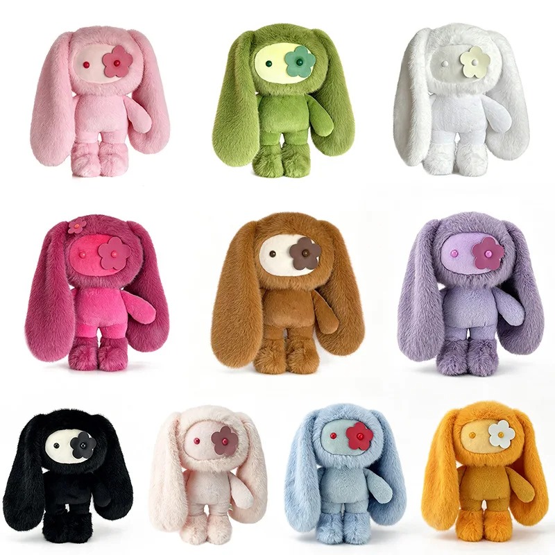 Kids Toys Play - 30 センチメートルかわいいジュジュウサギぬいぐるみフラワーアイバニーぬいぐるみかわいい長い耳のおもちゃ家の装飾グッズギフト女の子のための