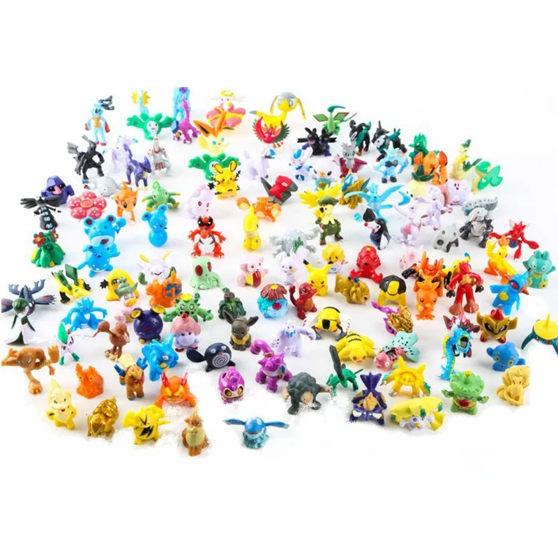 Kids Toys Movie - 2-3 センチメートルポケモンアニメフィギュアピカチュウかわいいアクションモデル装飾装飾ミニモデル人形おもちゃ子供の誕生日プレゼント