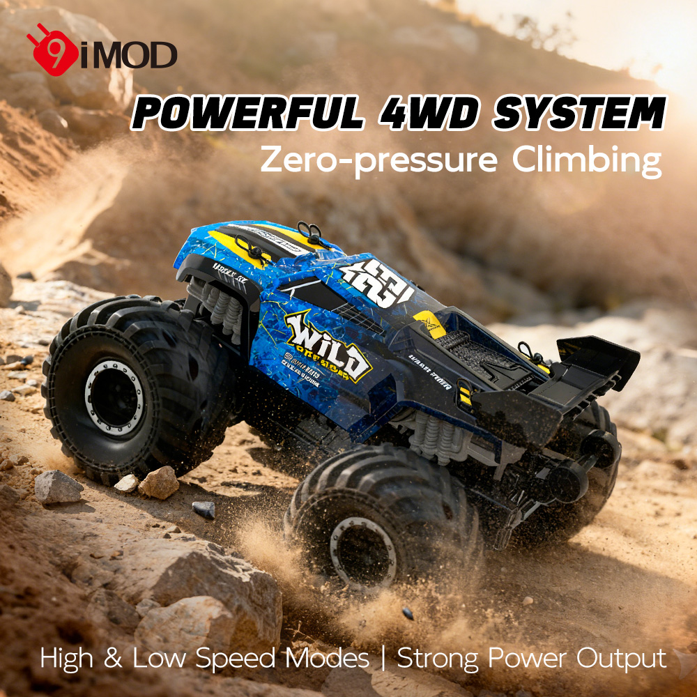 Kids Toys Long Island - 9IMOD RC水陸両用モンスタートラック 4WDリモートコントロールカー 水陸両用車両 デュアルスピード 長距離オフロード