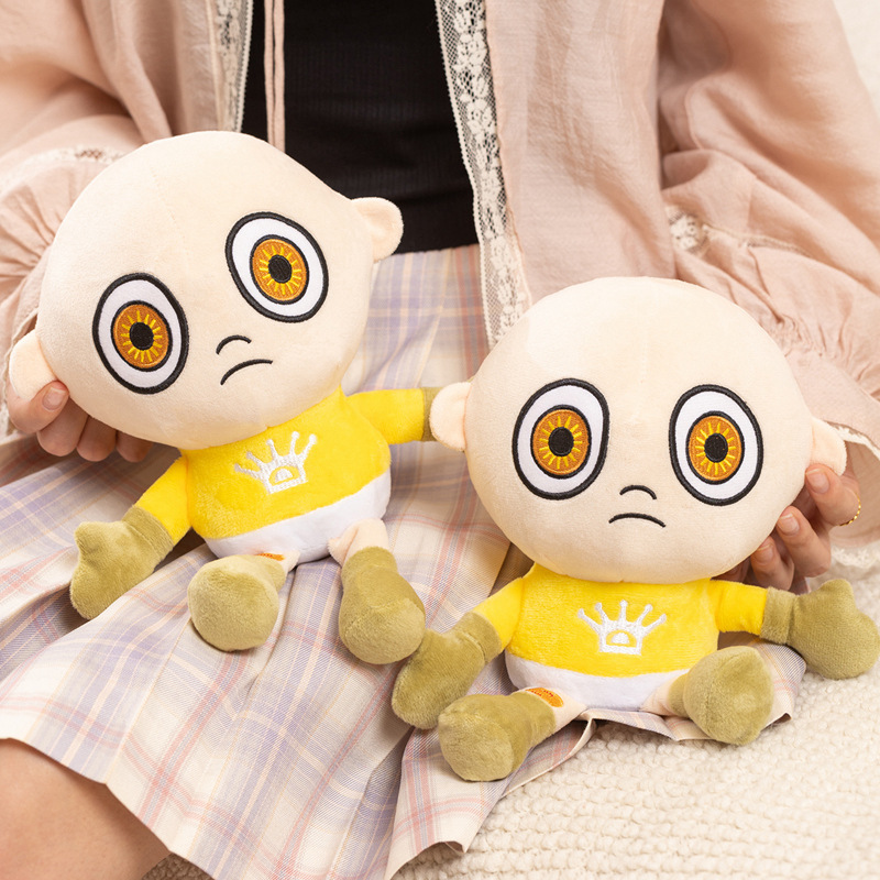 Kids Toys Idea - 26cm 黄色のぬいぐるみ かわいい赤ちゃんぬいぐるみ ソフトドール ゲームぬいぐるみ 子供のおもちゃ