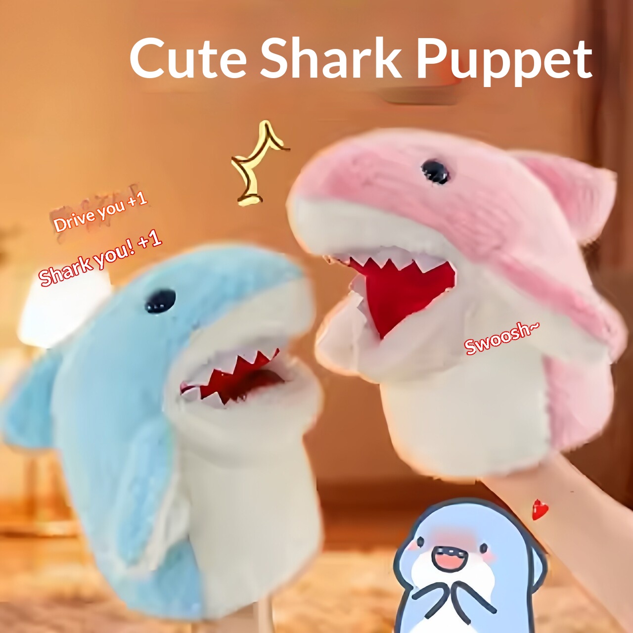 Kids Toys Play - サメハンドパペットぬいぐるみサメアームグローブおもちゃ面白いインタラクティブぬいぐるみ子供の誕生日プレゼントカップルいたずらゲーム学生遊びデコ