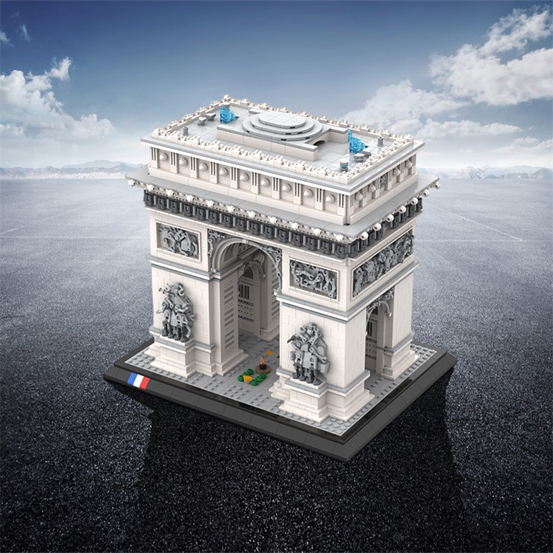 Kids Toys Paris - 4445ピース凱旋門モデルビルディングブロックパリランドマークビルディングブリックデスクトップデコレーションDIYおもちゃ子供向けホリデーギフト