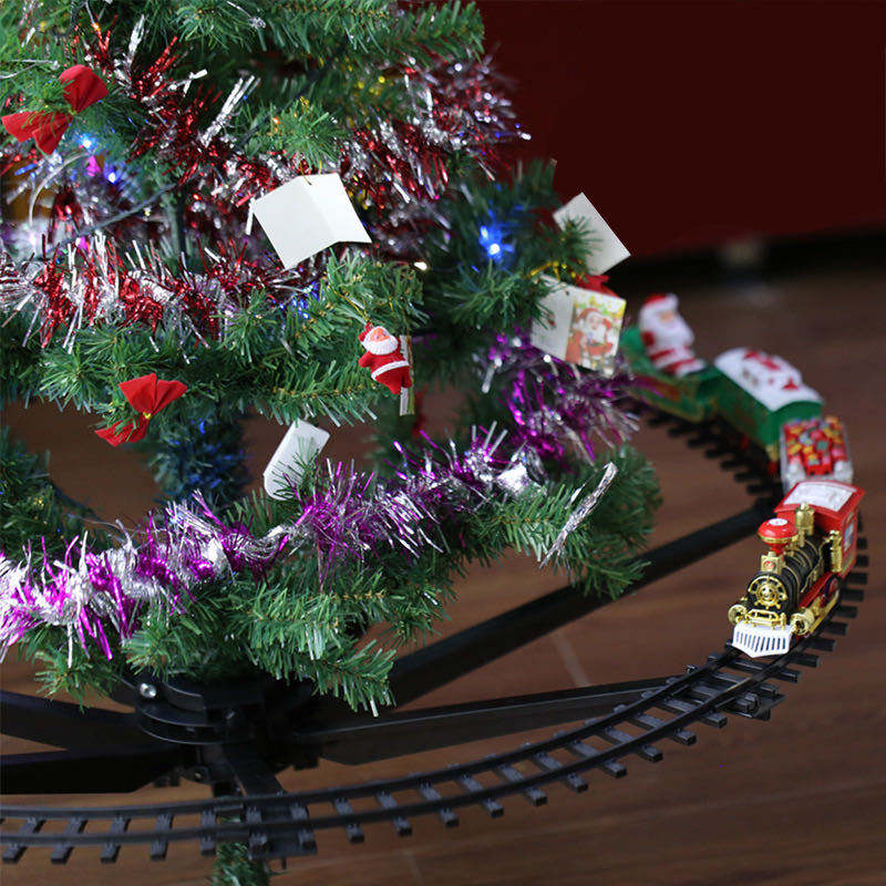 クリスマス電動列車セット（ライト付き）、車両、線路フレーム、 - Kids Toys Xmas のレビューと価格