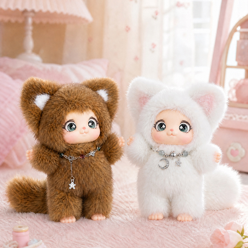 かわいいキツネのぬいぐるみ、ビニール製の顔を持つキツネのぬい - Kids Toys Movie のレビューと価格