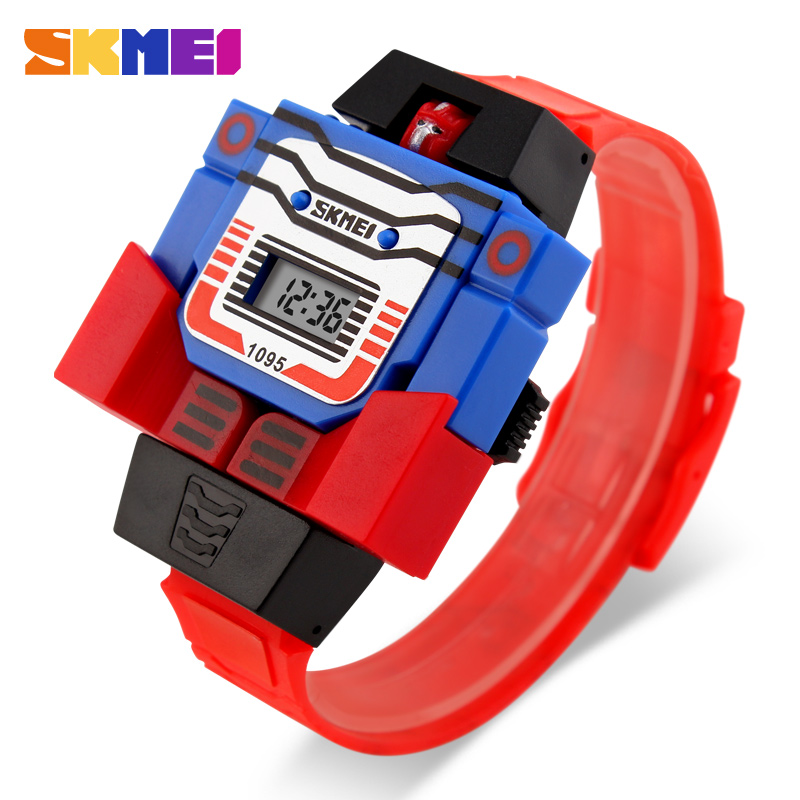 SKMEI 漫画キッズ腕時計 LED デジタル子供スポーツ腕 - Kids Toys List のレビューと価格