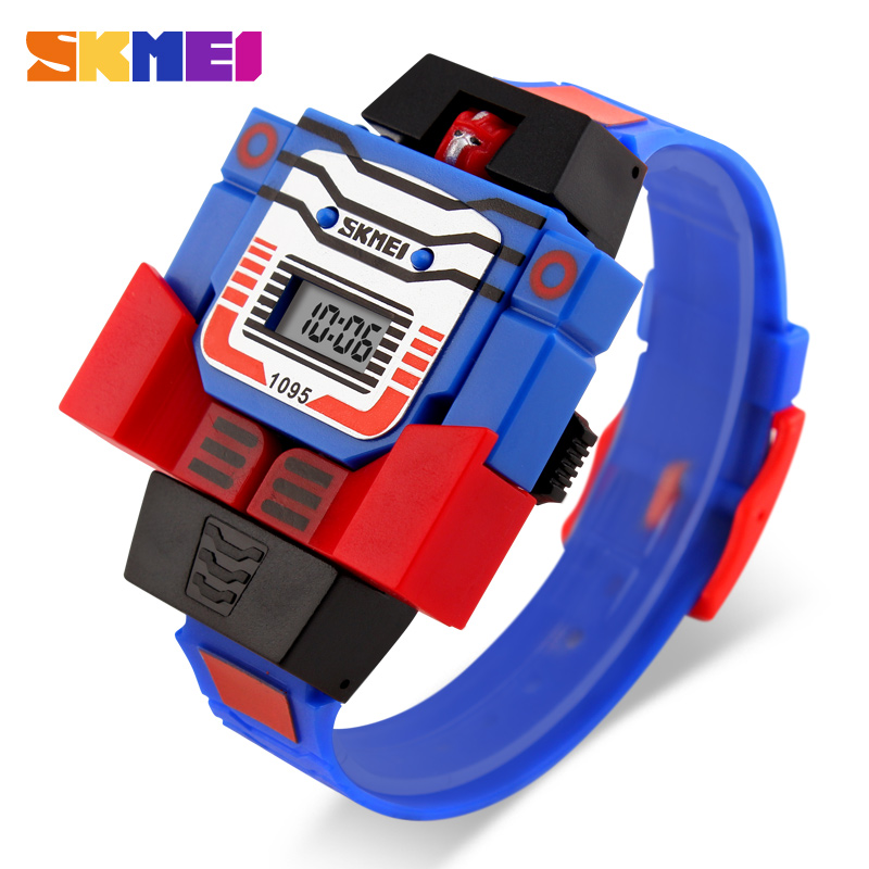 SKMEI 漫画キッズ腕時計 LED デジタル子供スポーツ腕 - Kids Toys List のレビューと価格
