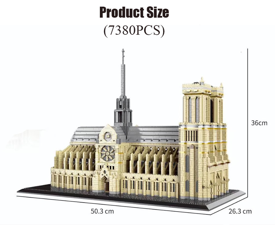 7380 個 + 世界建築ミニビルディングブロックノートルダ - Kids Toys Paris のレビューと価格