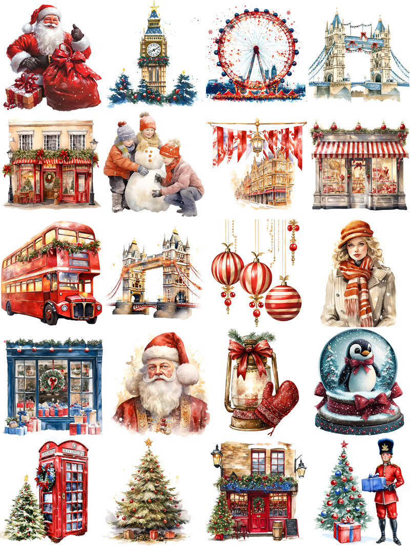 子供のためのロンドンのクリスマスステッカー,工芸品,スクラッ - Kids Toys London のレビューと価格