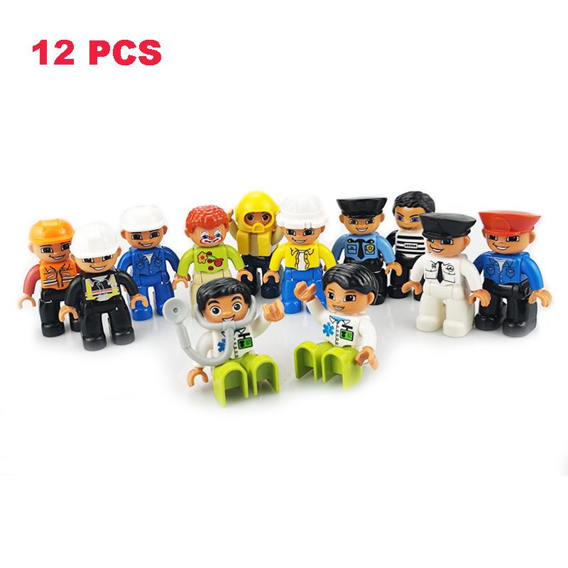 ままごと人形モデルビッグビルディングブロックアクセサリー家族 - Lego Set City のレビューと価格