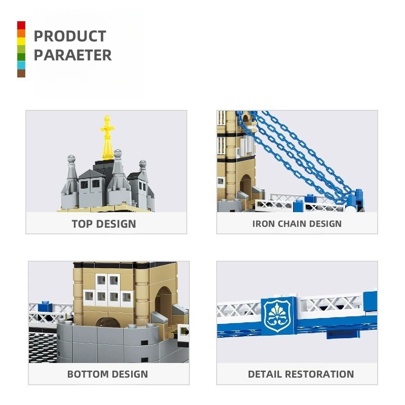 新しい970ピース ロンドン イギリス ツインタワーズ橋 組 - Kids Toys London のレビューと価格