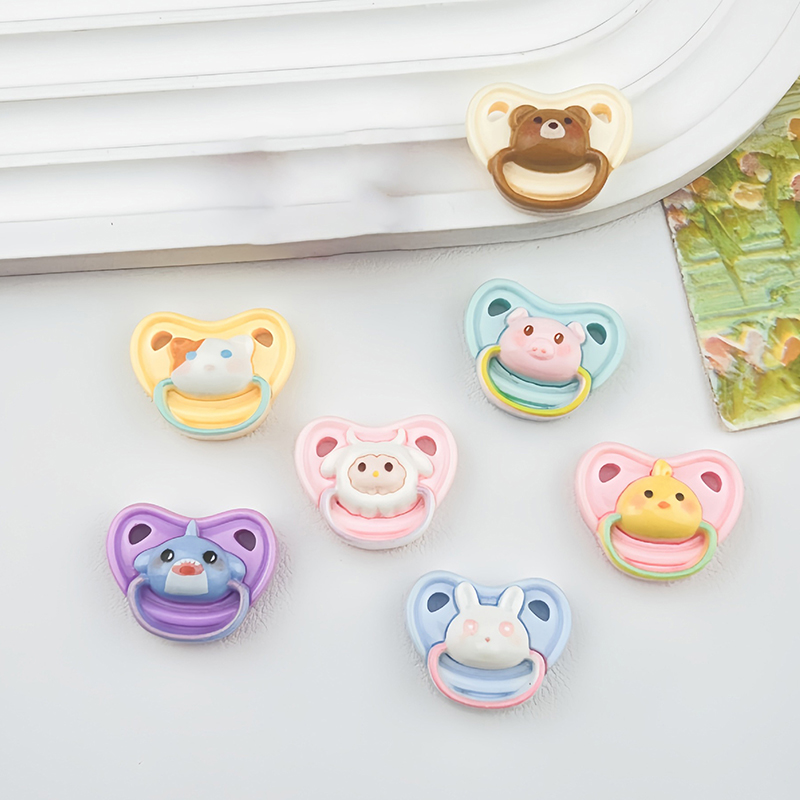 ホットセール。10個入り。可愛いミニドール用おしゃぶり。プレ - Kids Toys Play のレビューと価格