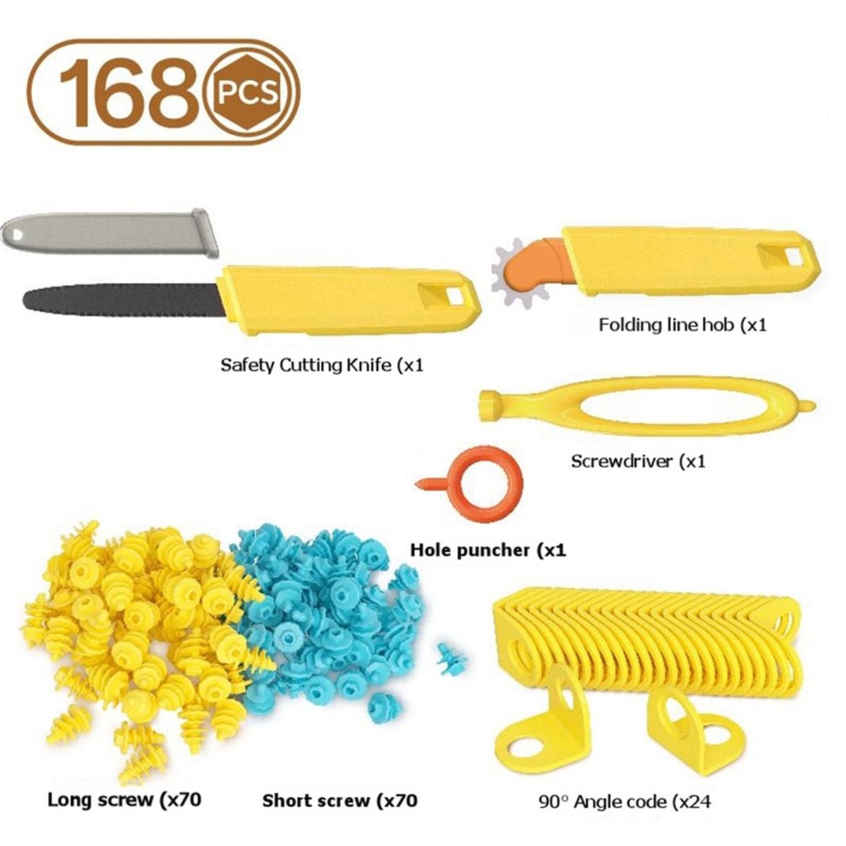 【必須アイテムリスト】段ボール製工具キット168点、子供向け - Kids Toys List のレビューと価格