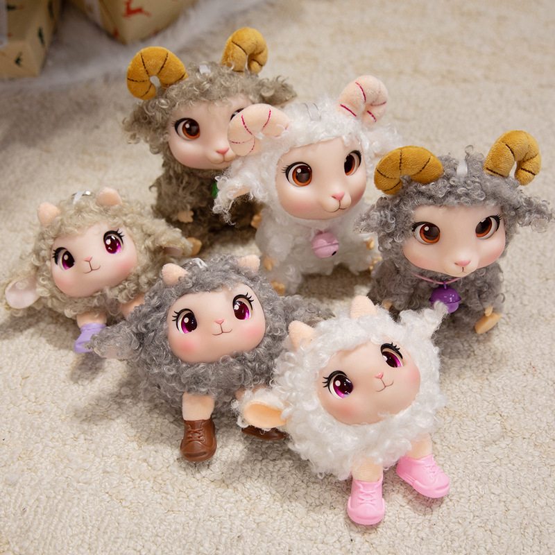 かわいい子羊のぬいぐるみ、柔らかいビニール製のぬいぐるみ、山 - Kids Toys Movie のレビューと価格