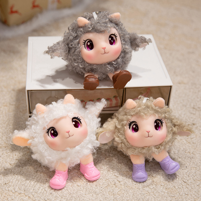 かわいい子羊のぬいぐるみ、柔らかいビニール製のぬいぐるみ、山 - Kids Toys Movie のレビューと価格