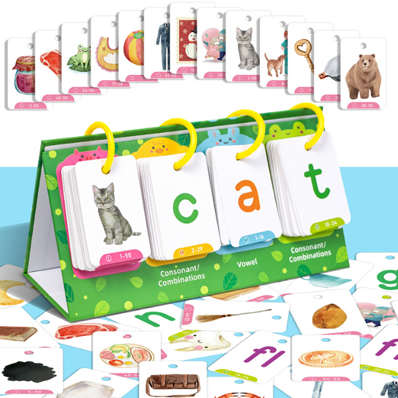 子供モンテッソーリ英単語リストカード CVC 単語フラッシュ - Kids Toys List のレビューと価格