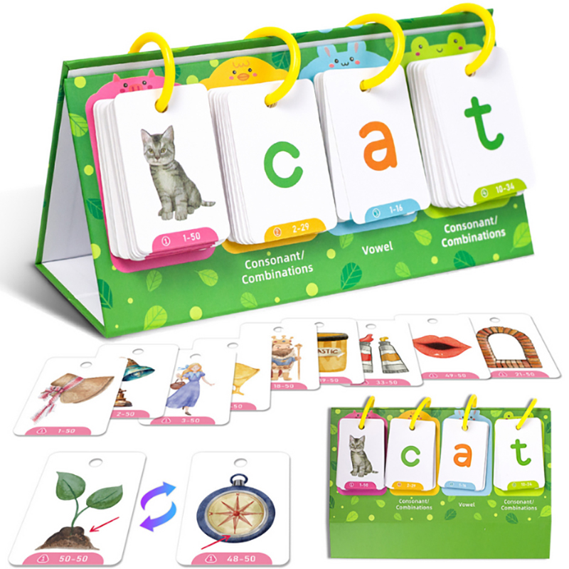 子供モンテッソーリ英単語リストカード CVC 単語フラッシュ - Kids Toys List のレビューと価格