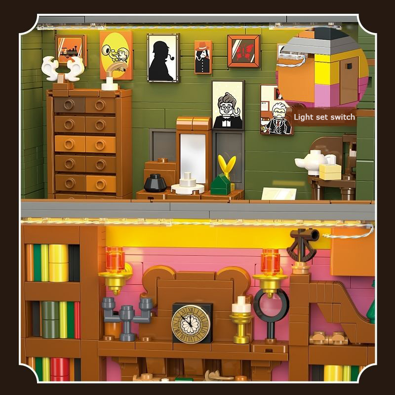 シャーロック・ホームズハウス ビルディングブロック 221B - Kids Toys London のレビューと価格