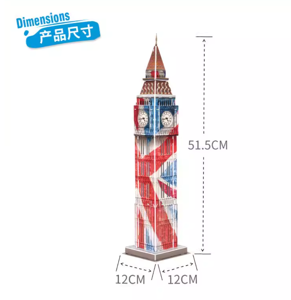 3D パズルロンドンビッグベン DIY 建物紙モデル子供クリ - Kids Toys London のレビューと価格