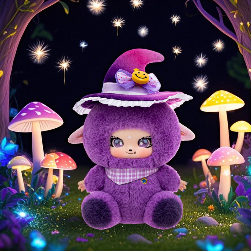 かわいいハロウィン魔女人形ビニール顔ぬいぐるみカラフルな人形 - Kids Toys Movie のレビューと価格