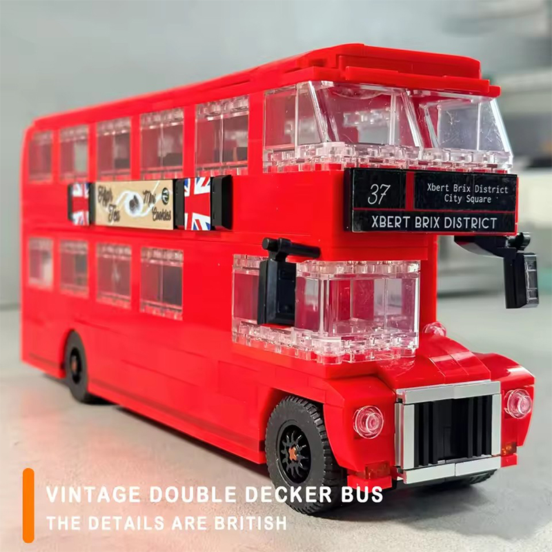 745ピース ロンドンバスモデルブリック MOCシティ 二階 - Kids Toys London のレビューと価格