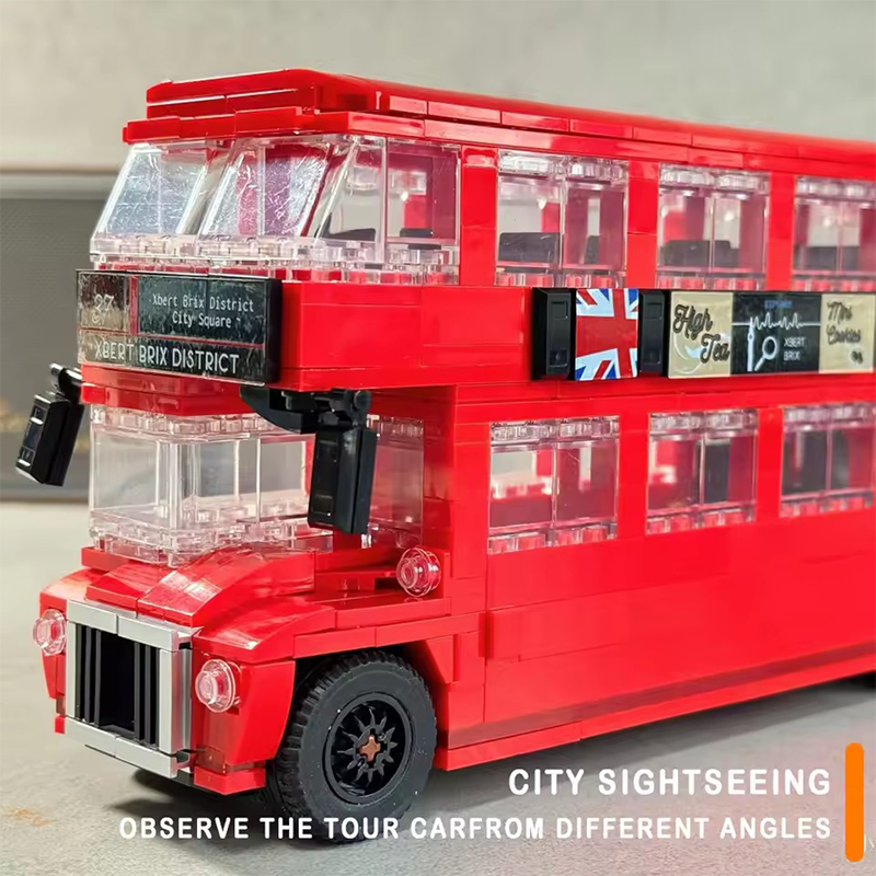 745ピース ロンドンバスモデルブリック MOCシティ 二階 - Kids Toys London のレビューと価格
