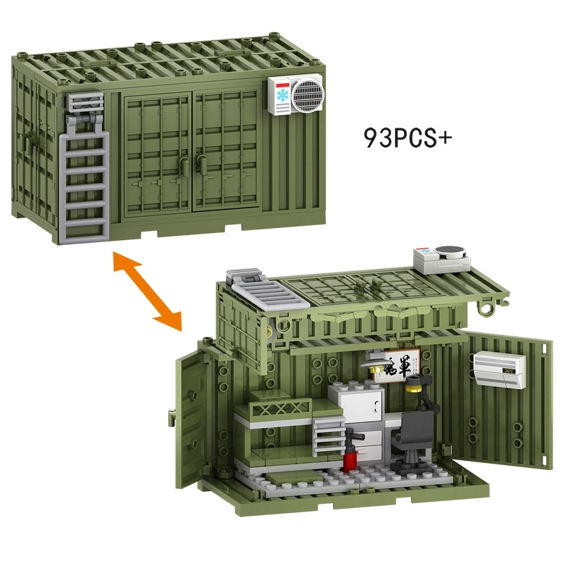 軍事警察陸軍基地防衛壕司令部コンテナ監視塔ビルディングブロッ - Kids Toys Idea のレビューと価格