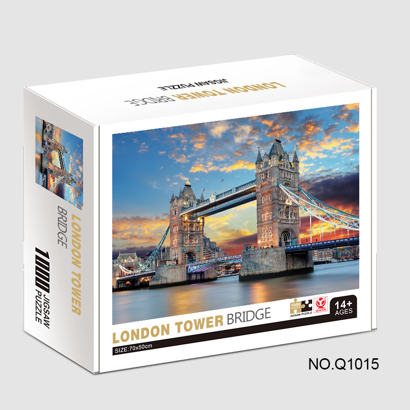 1000ピースの有名な風景ジグソーパズル 子供と大人向け ロ - Kids Toys London のレビューと価格