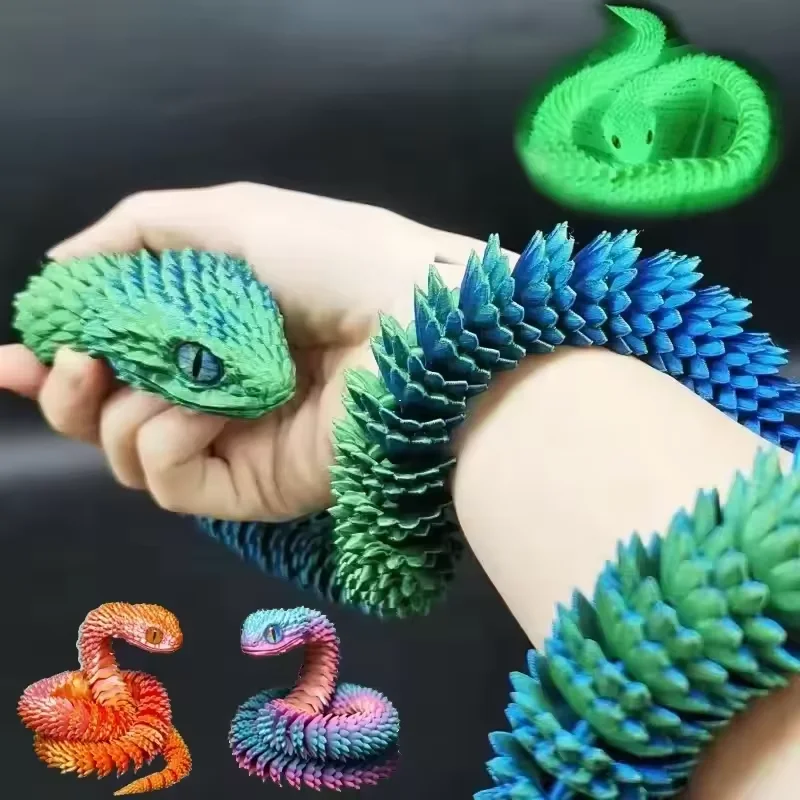 3D プリントヘビ可動ジョイントそわそわおもちゃ置物シミュレ - Kids Toys Xmas のレビューと価格
