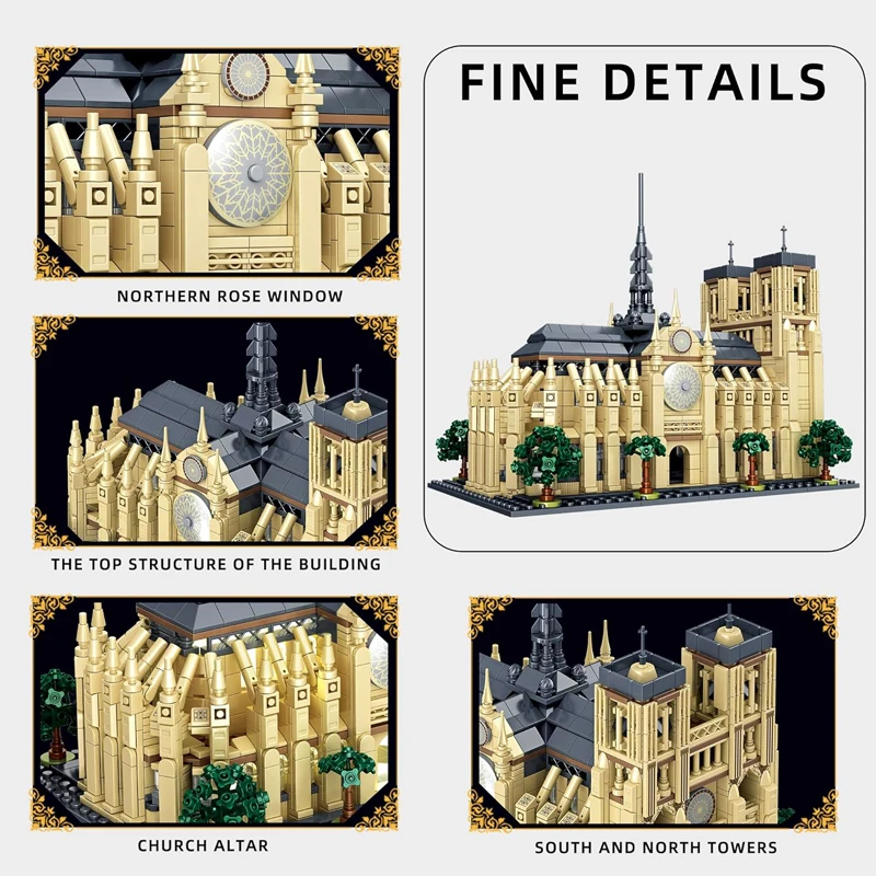 ストリートビュー シリーズ シティ ノートルダム大聖堂 ビル - Kids Toys Paris のレビューと価格