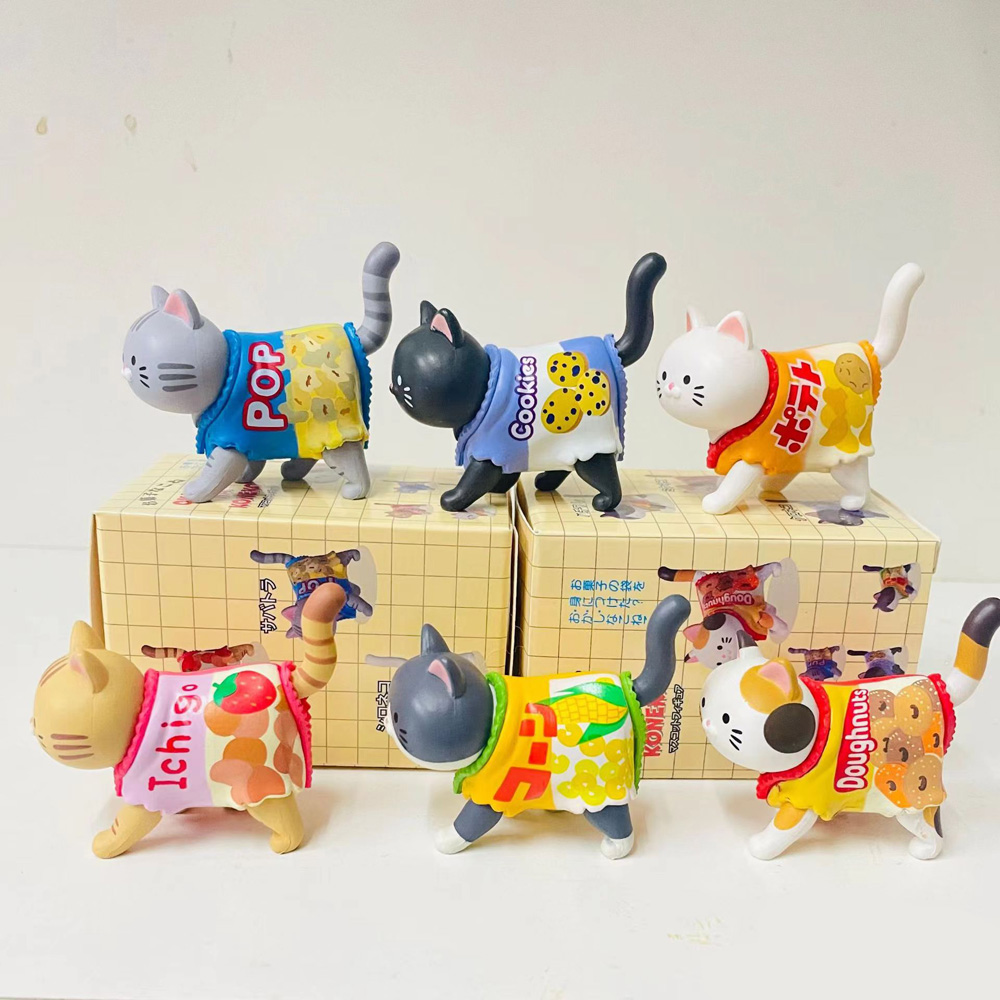猫がテーマのブラインドボックスキャンディ包装スナックフィギュ - Kids Toys Xmas のレビューと価格