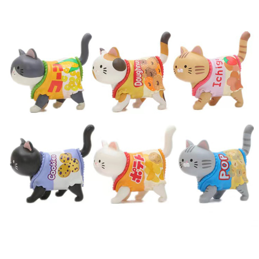 猫がテーマのブラインドボックスキャンディ包装スナックフィギュ - Kids Toys Xmas のレビューと価格