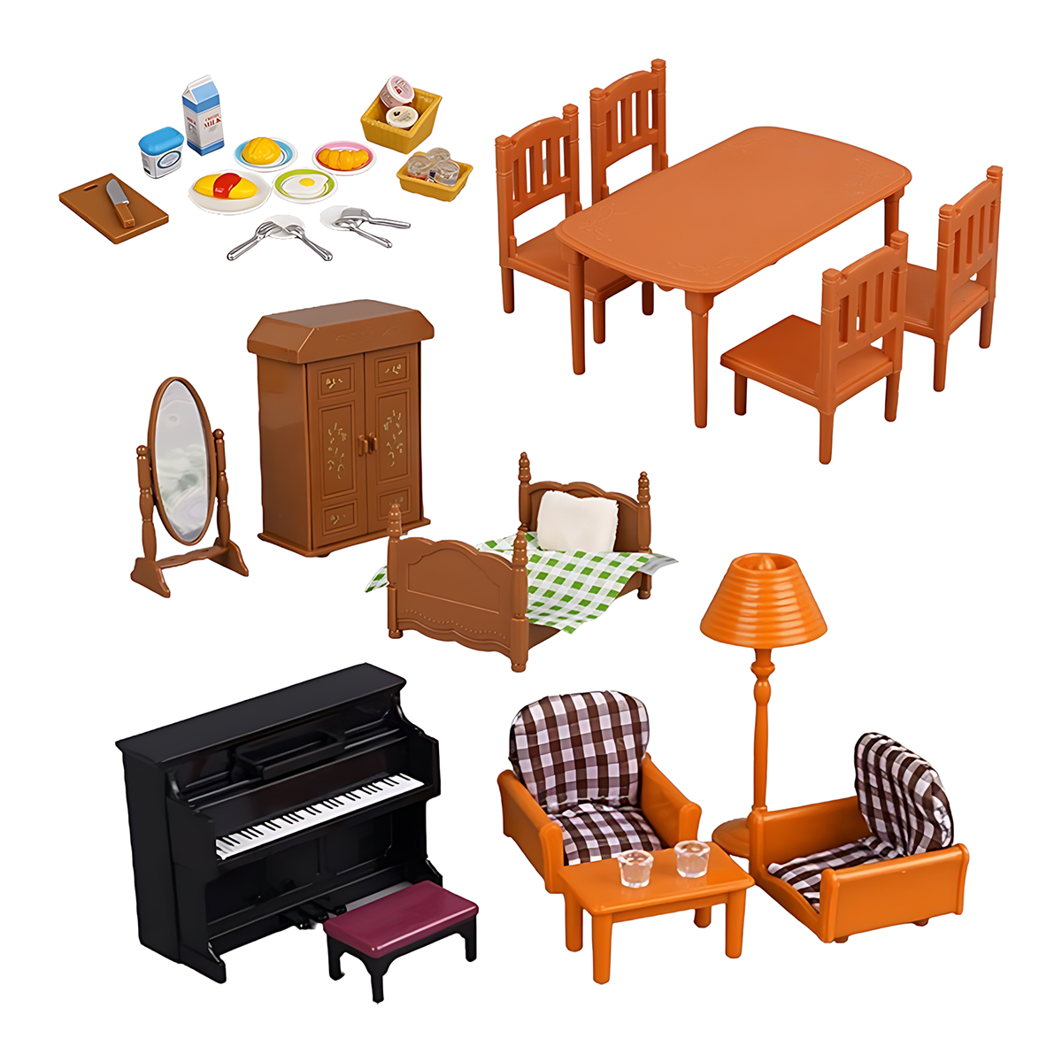 ミニチュア家具 1:12 ドールハウスキッチンリビングルーム - Kids Toys Resale のレビューと価格